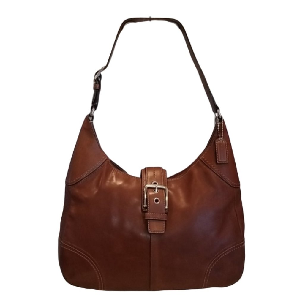 Coach Hamilton Cognac Leather Hobo Bag